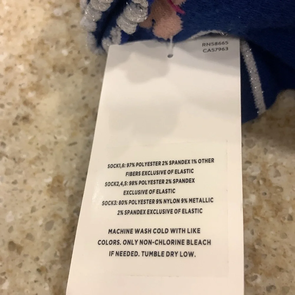 NWT Nordstrom  6-Pack Assorted Quarter Crew Socks Size 10-3